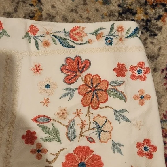 Umgee SZ M Embroidered Floral Skirt - Picture 2 of 8